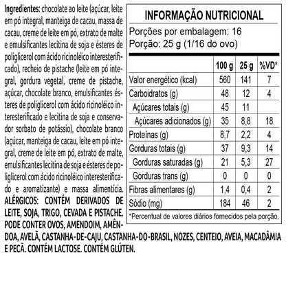 Ovo de Páscoa Dreams Dubai Pistache 400g