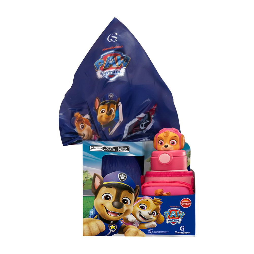 Ovo de Páscoa Patrulha Canina Garrafa Skye 170g